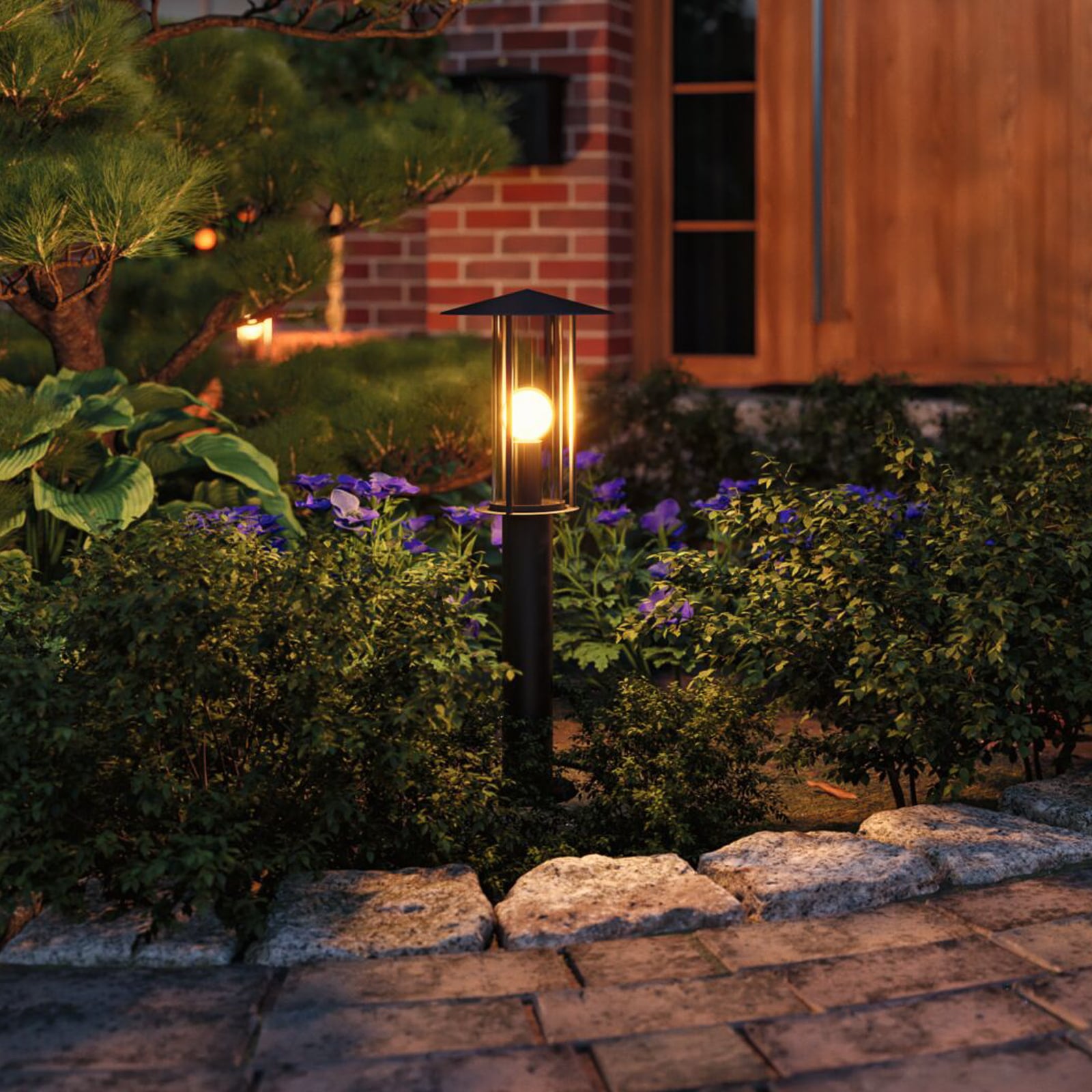 LED pullertlys Classic glass E27 2200K 50 cm IP44 Paulmann bakside