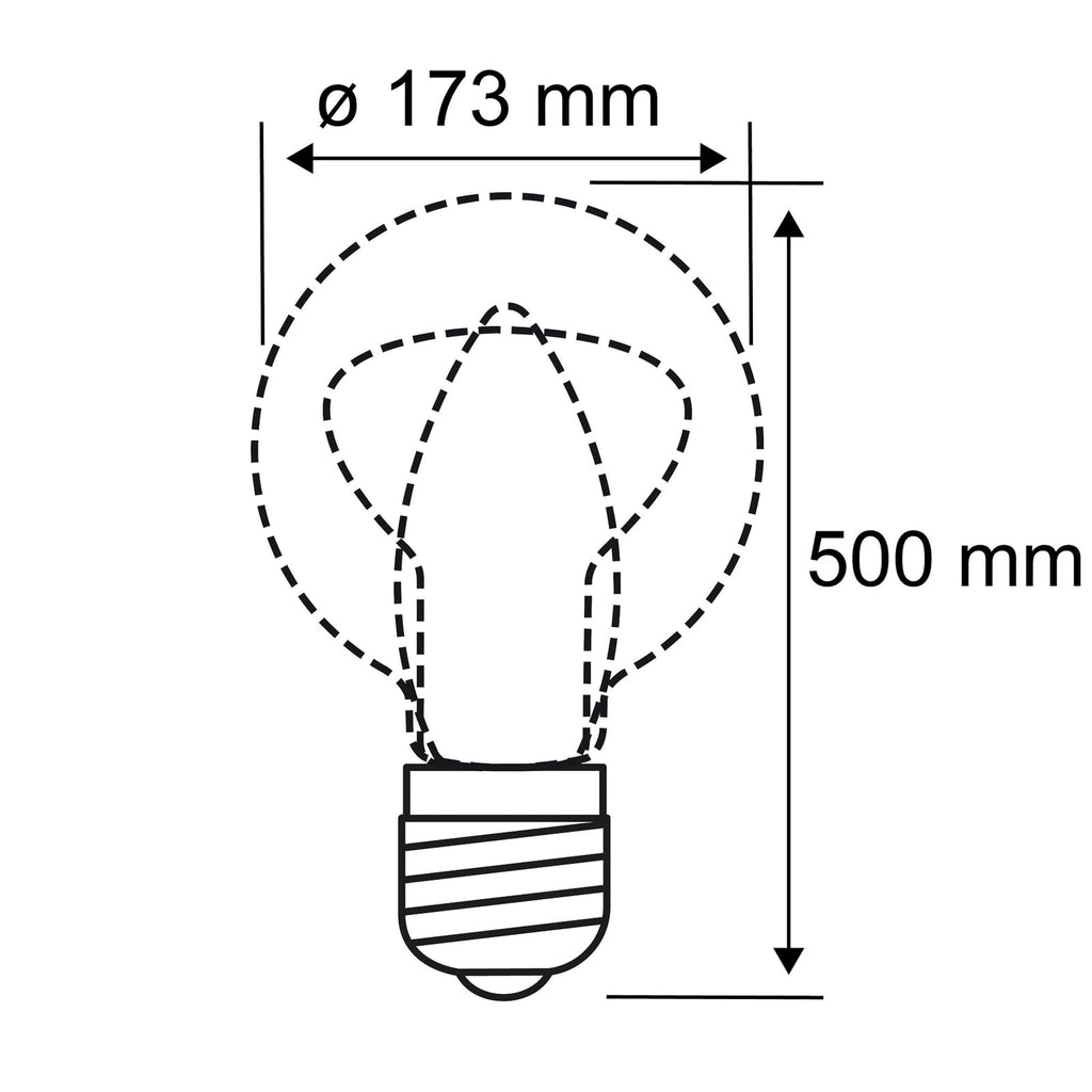 LED pullertlys Classic glass E27 2200K 50 cm IP44 Paulmann oversikt