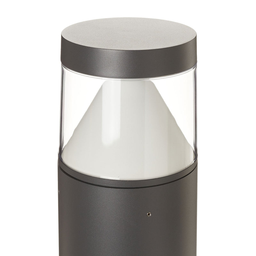 LED pullertlys Darja antrasitt aluminium 100 cm IP54 nærbilde av LED-lyskilde