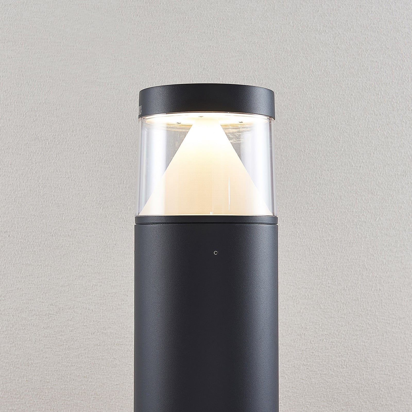 LED pullertlys Darja antrasitt aluminium 100 cm IP54 sideprofil