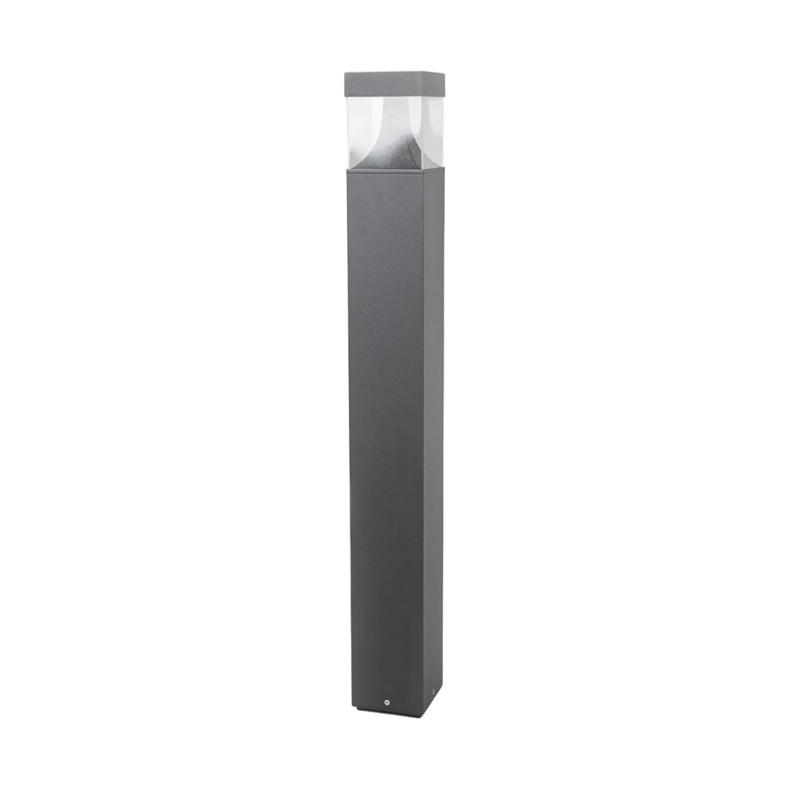 LED pullertlys Egon grafittgrå aluminium 90 cm IP54 montert i hage