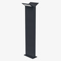LED pullertlys Endura Style Bat 80 cm mørkegrå forfra