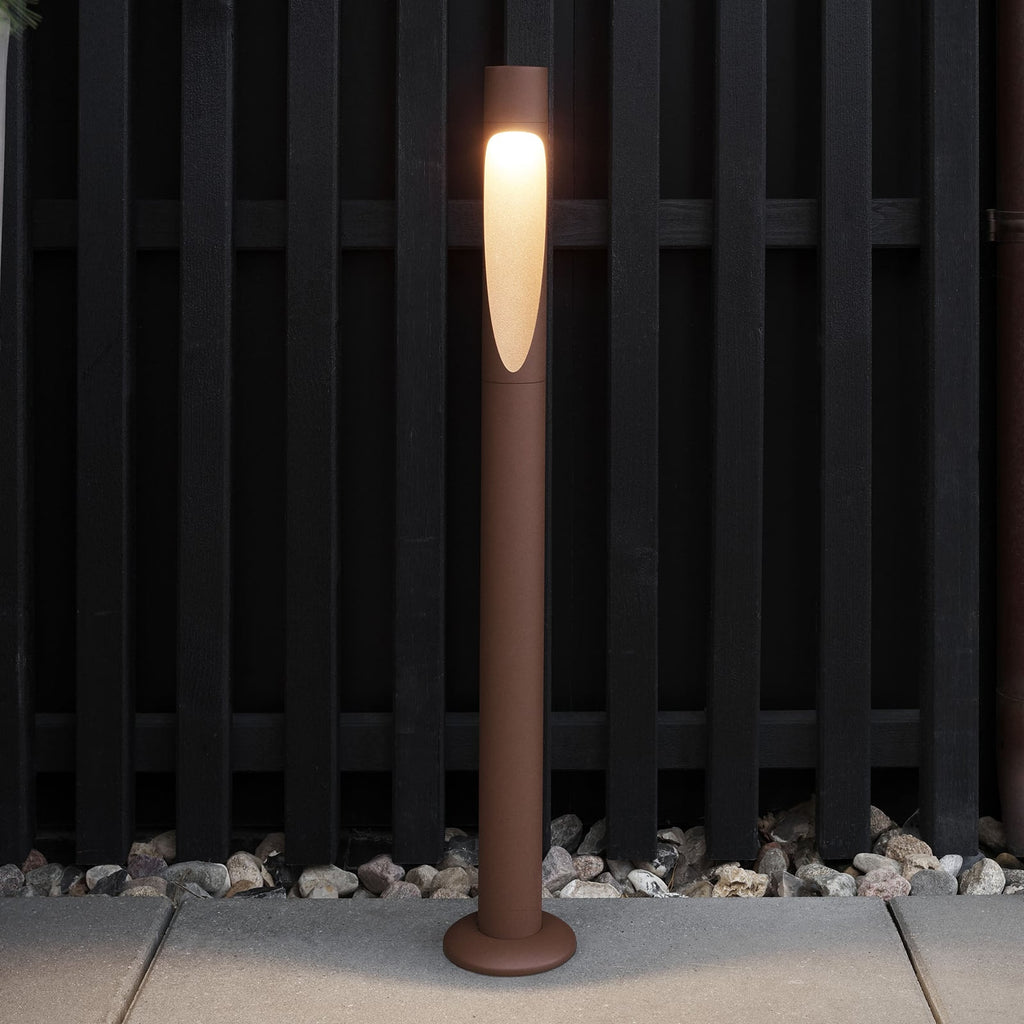 LED pullertlys Flindt corten 70 cm 24V IP44 Louis Poulsen forfra