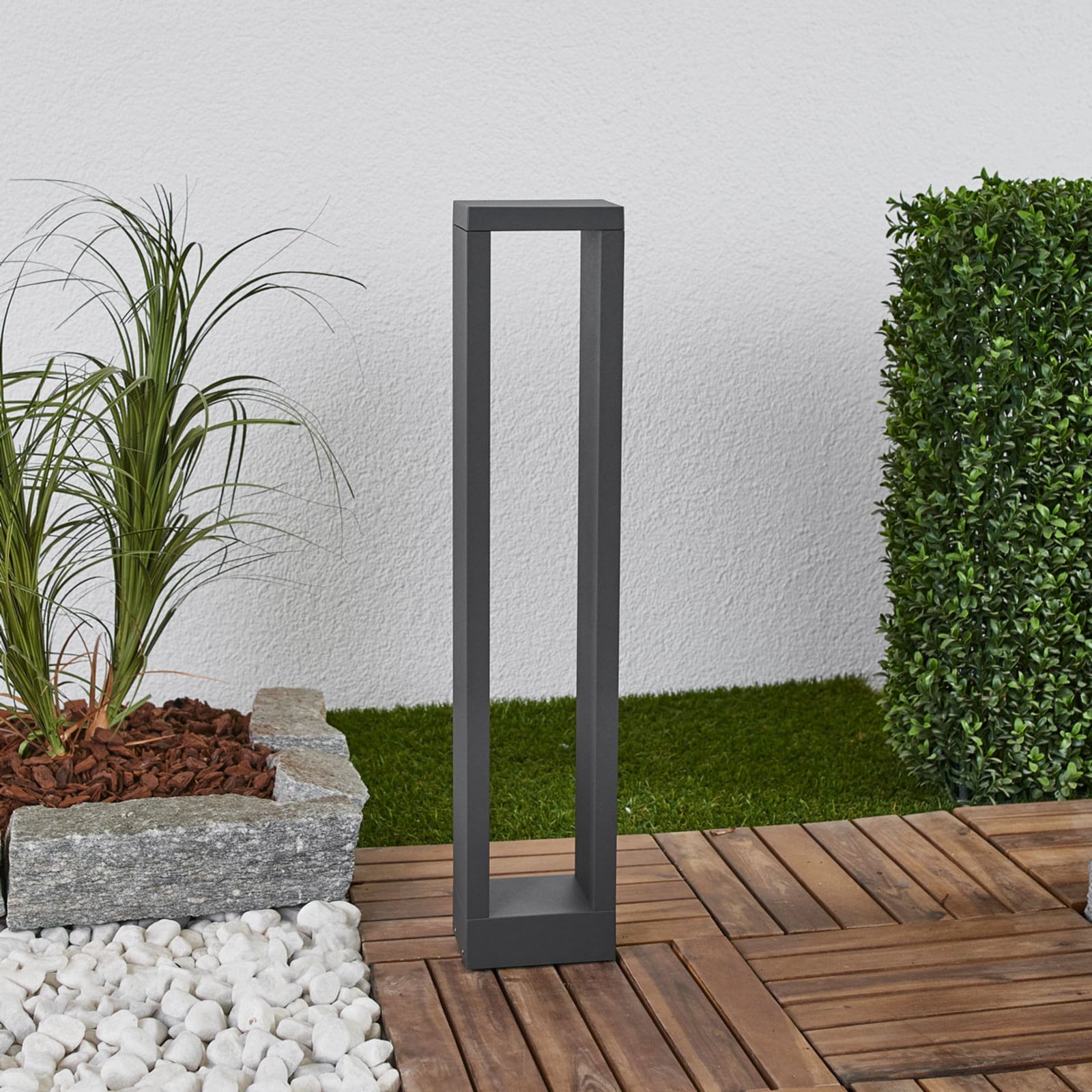 LED pullertlys Jupp 4-er sett antrasitt 60 cm detalj