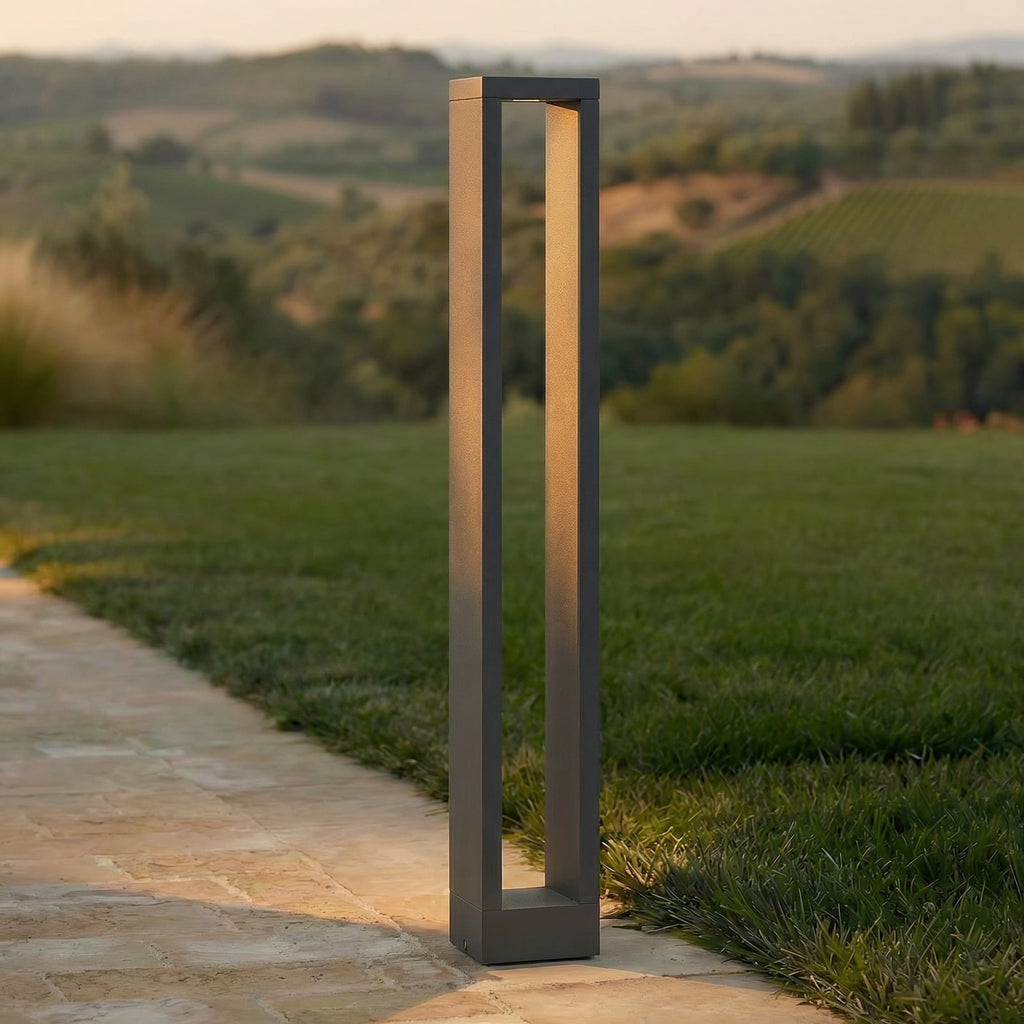 LED pullertlys Jupp antrasitt aluminium 90 cm IP54 forfra