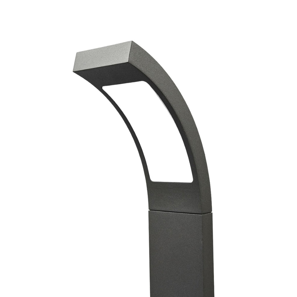 LED pullertlys Juvia antrasitt 60 cm sideprofil