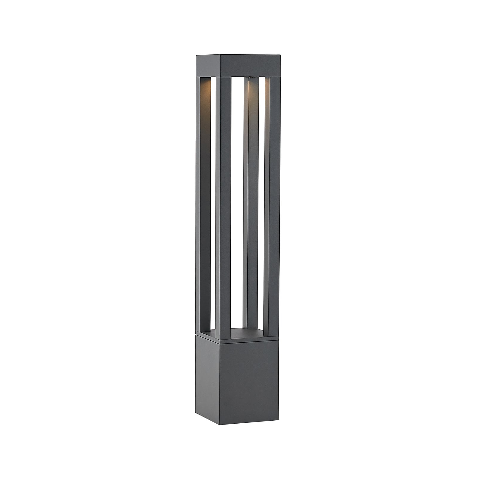 LED pullertlys Lienna aluminium 90 cm mørkegrå IP65 nærbilde av materiale