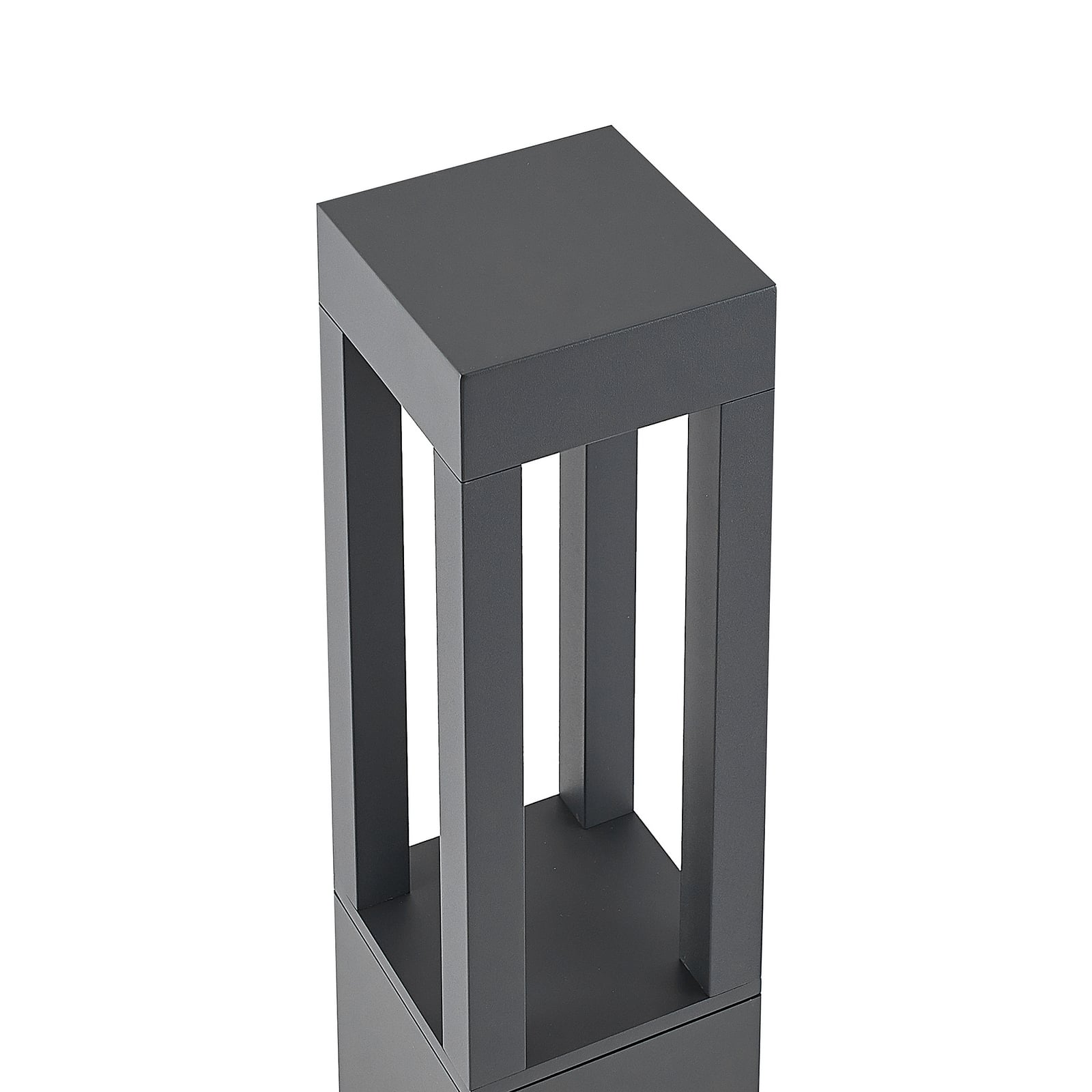 Montert LED pullertlys Lienna mørkegrå aluminium 60 cm IP65 i hage