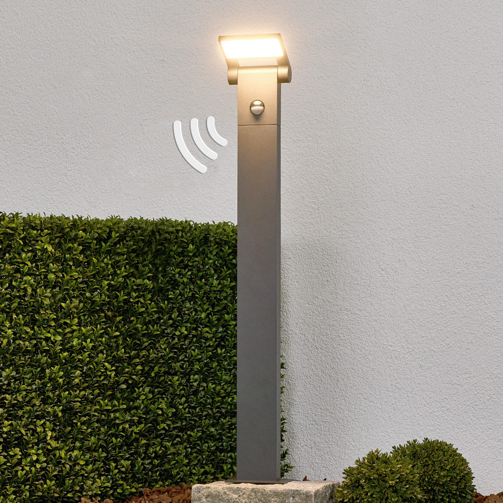 LED pullertlys Marius med bevegelsessensor 80 cm grafitt bakside