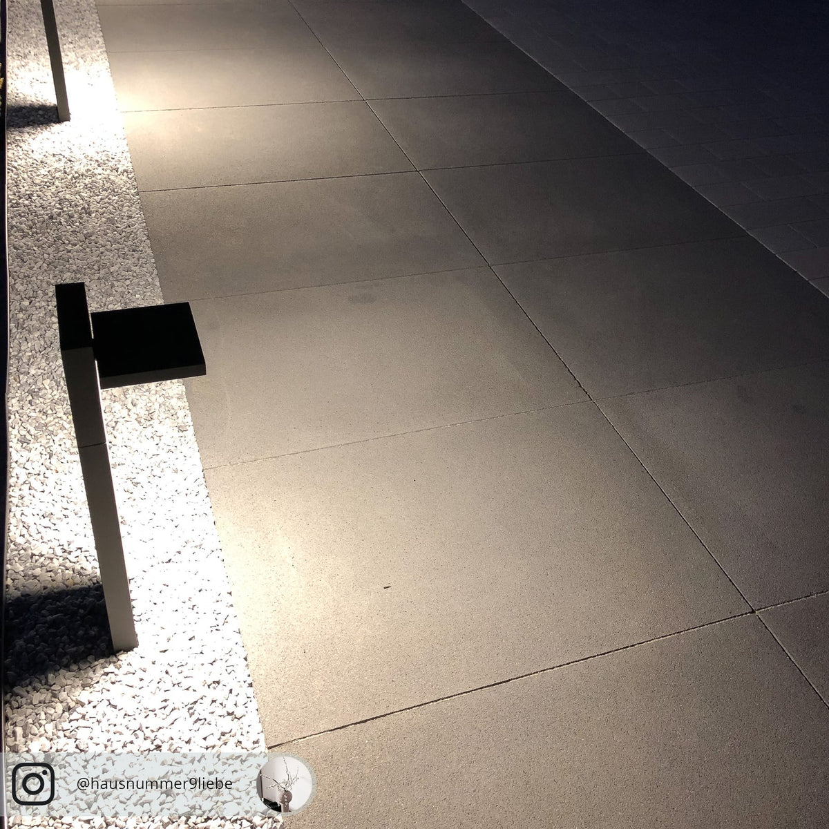 LED pullertlys Silvan grafitt aluminium 65 cm IP65 lys i mørket
