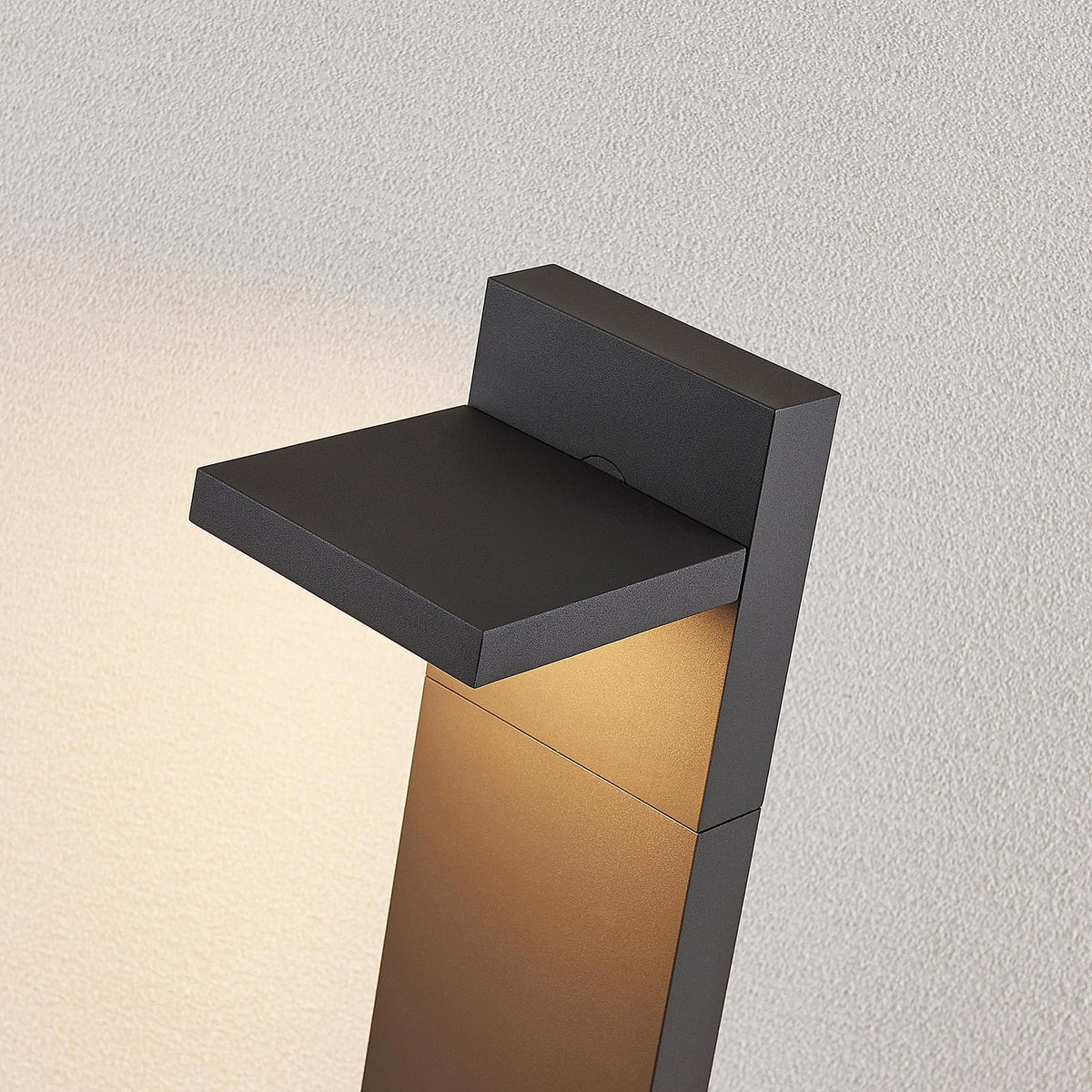 LED pullertlys Silvan grafitt aluminium base og sokkel