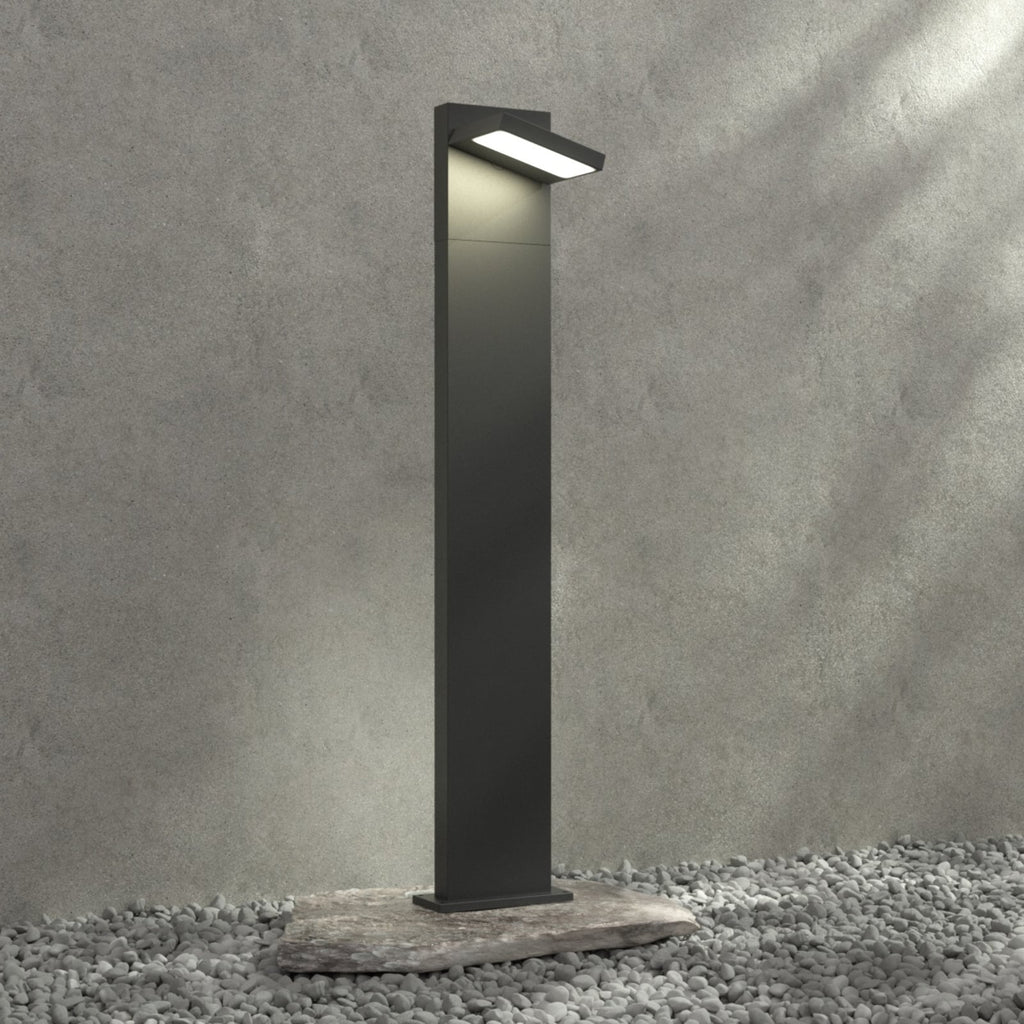 LED pullertlys Silvan grafitt aluminium forfra