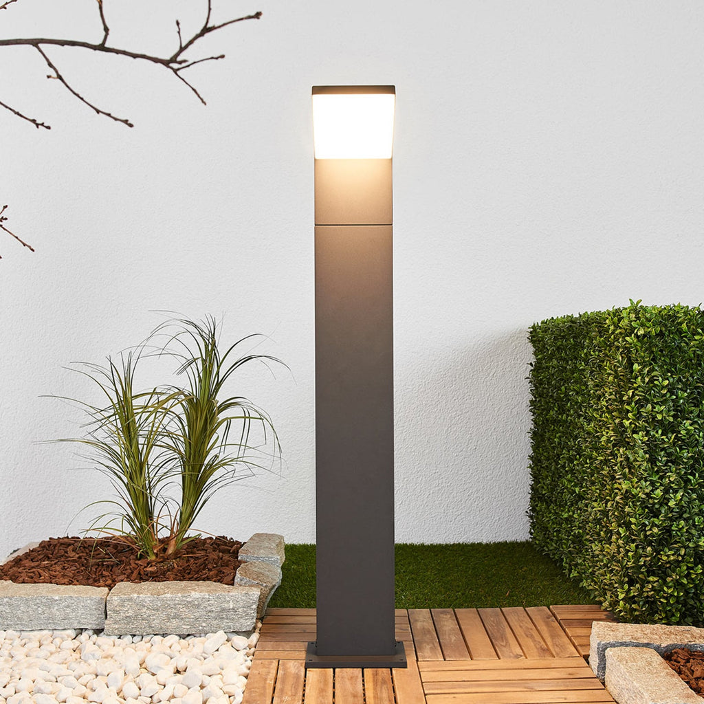 LED pullertlys Yolena antrasitt aluminium 100 cm IP65 montert ute