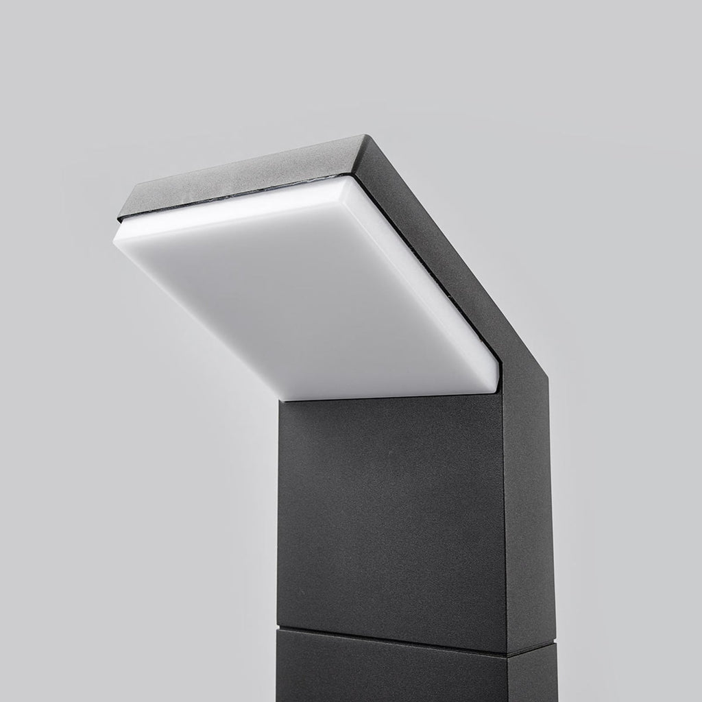 LED pullertlys Yolena antrasitt aluminium 100 cm IP65 sideprofil