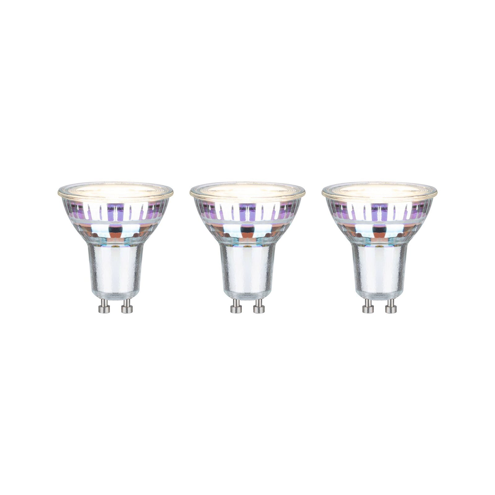LED-reflektor GU10 2,5W 3000K 450lm glass 3-pk - Paulmann forfra