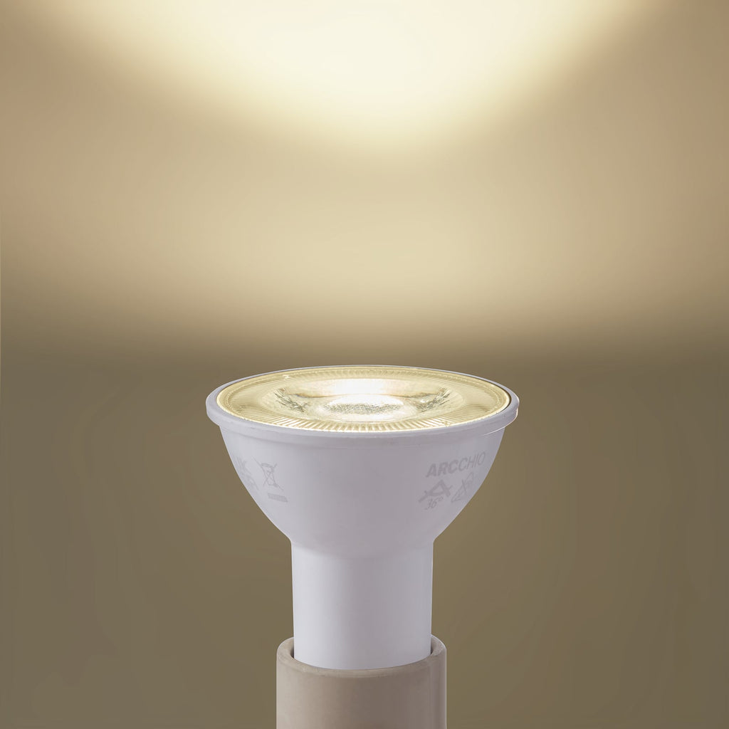 LED-reflektor GU10 2W 4000K nøytralhvit 360 lm hvit forfra Arcchio