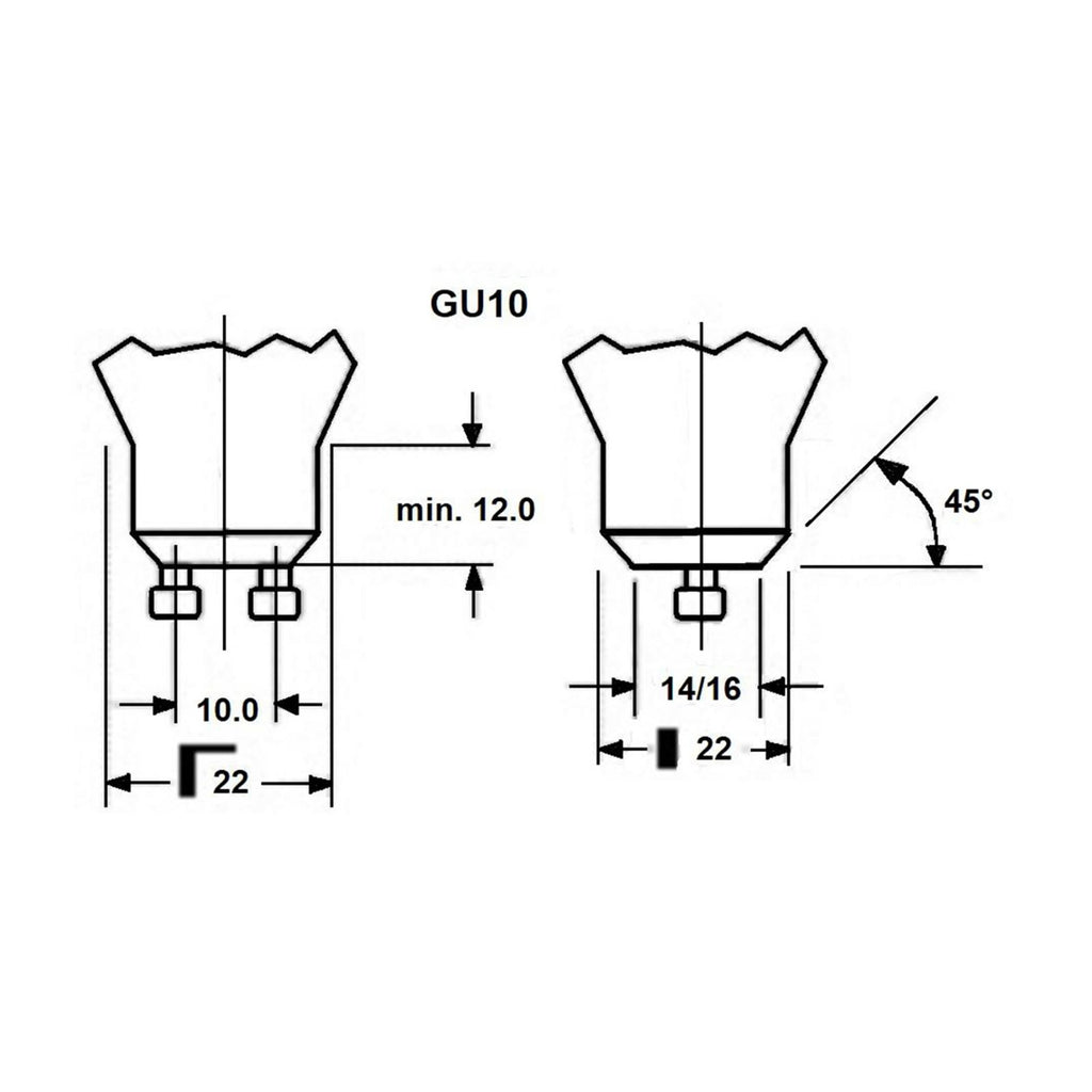 LED reflektor GU10 4,8W 3000K 450lm dimbar Ra90 klar nærbilde