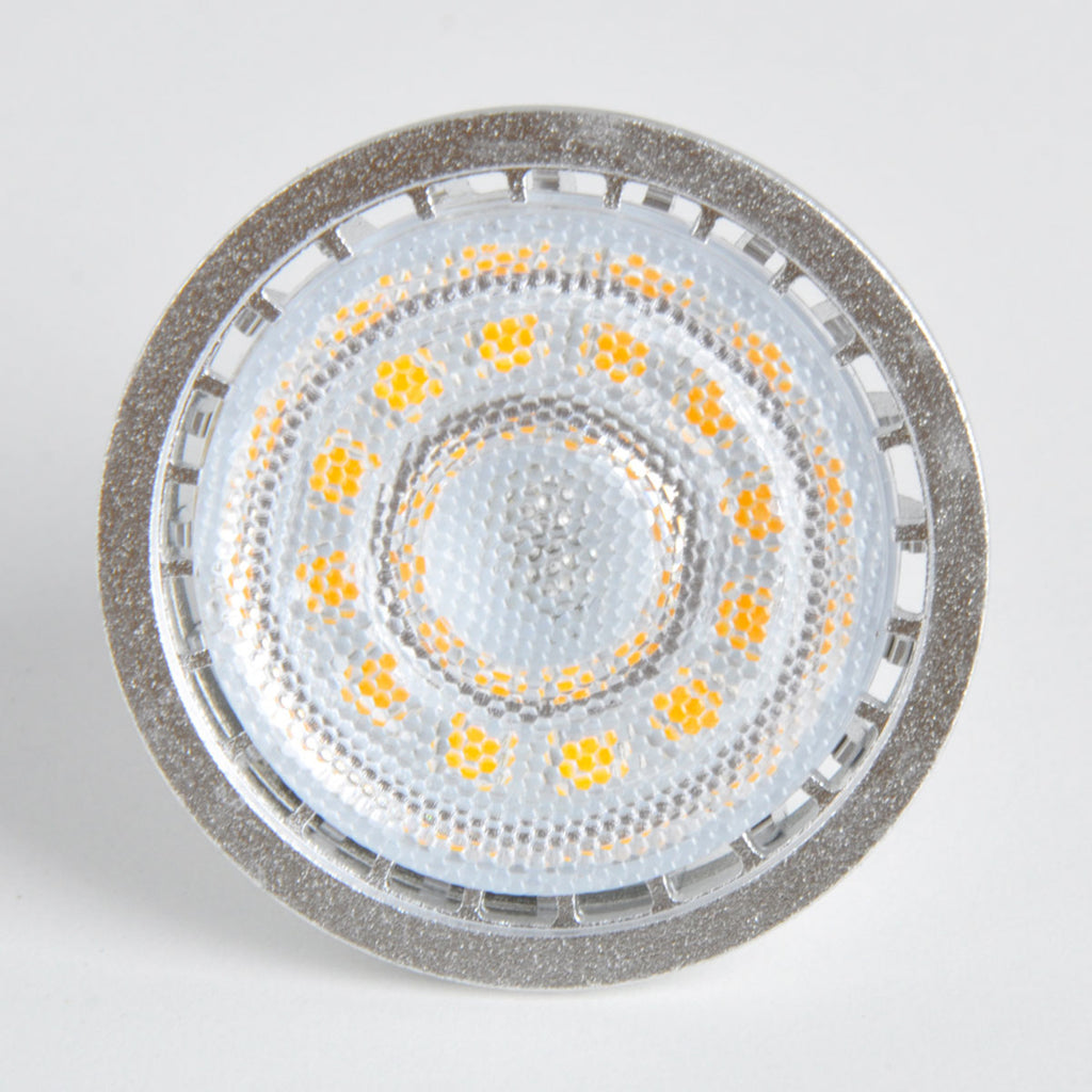 LED-reflektor GU10 5W 3000K varmhvit klar 3-pack detalj