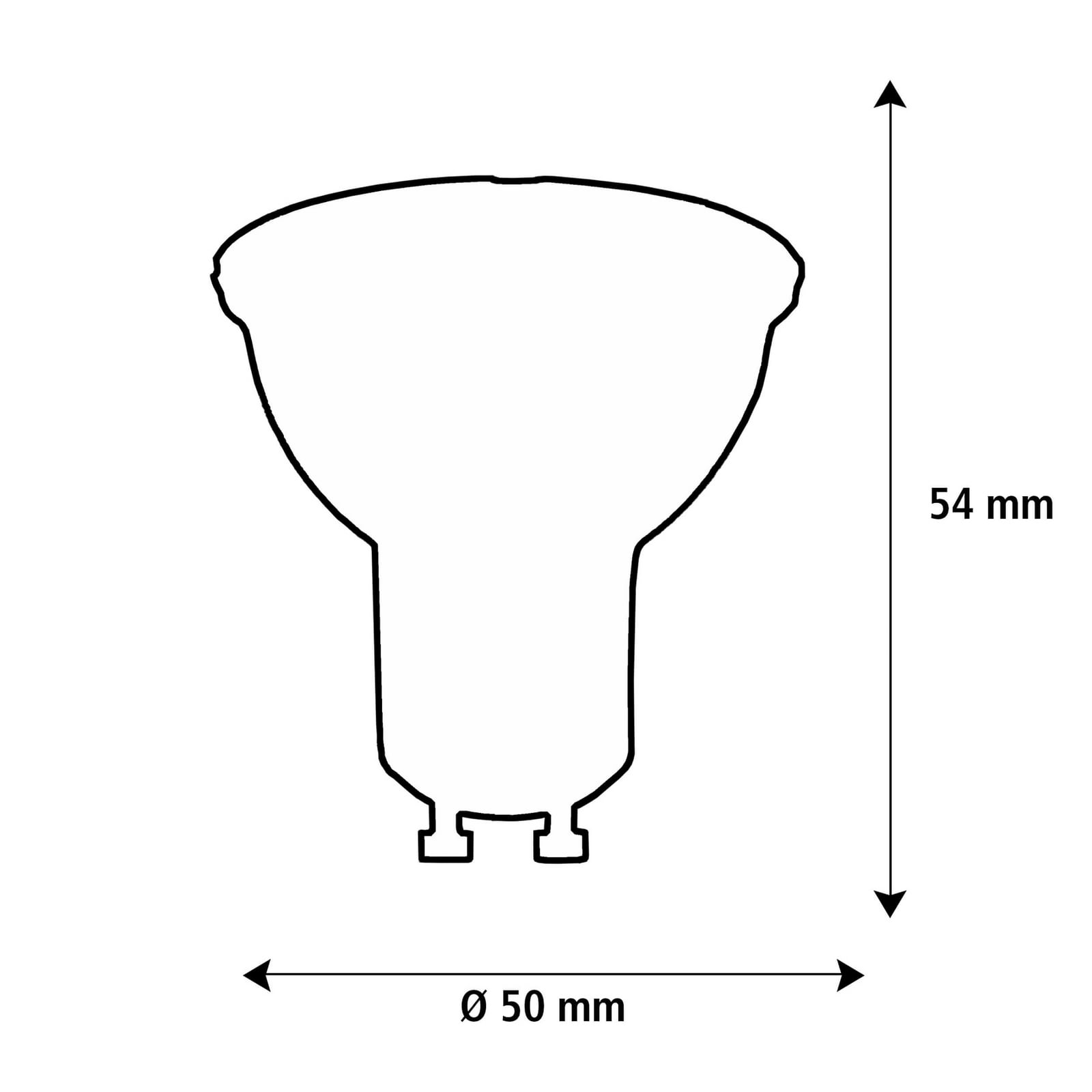 Detalj av LED reflektor GU10 6W 2700K dimbar 10° Ra90 hvit - SEGULA