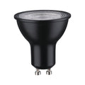 LED reflektor GU10 8W 2700K 750lm dimbar 36° svart - Paulmann forfra