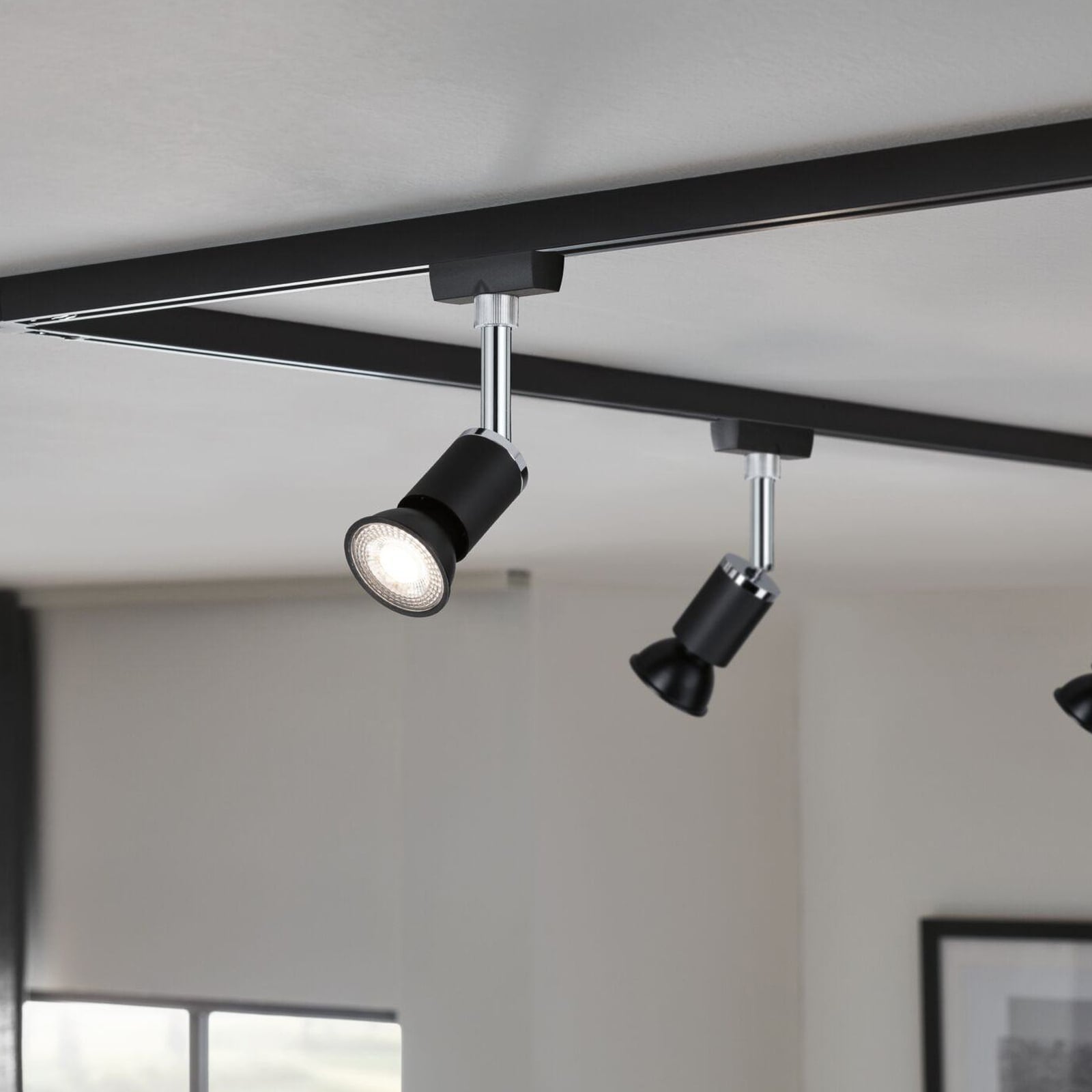LED reflektor GU10 8W 2700K 750lm dimbar 36° svart - Paulmann bakside