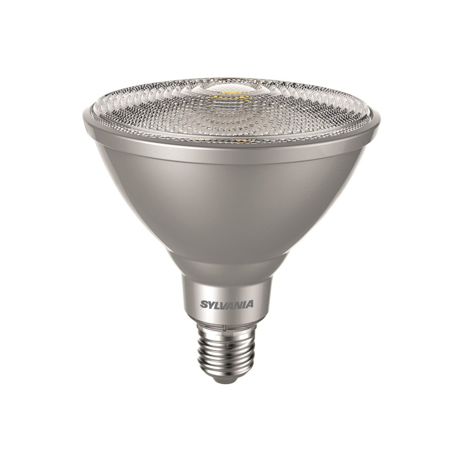 LED reflektorpære E27 15W PAR38 dimbar 3000K 40° 1200lm - Sylvania forfra