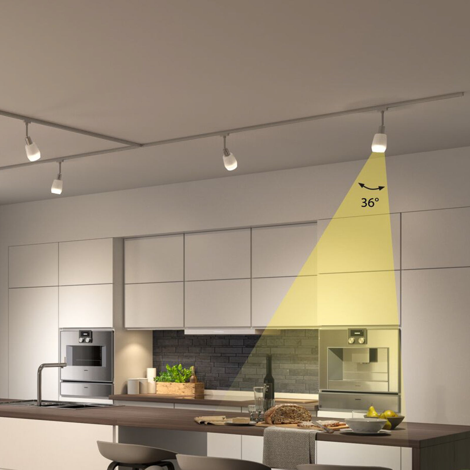 Detalj av LED reflektorpære E27 5W 470lm 4000K 36° sølv - Paulmann