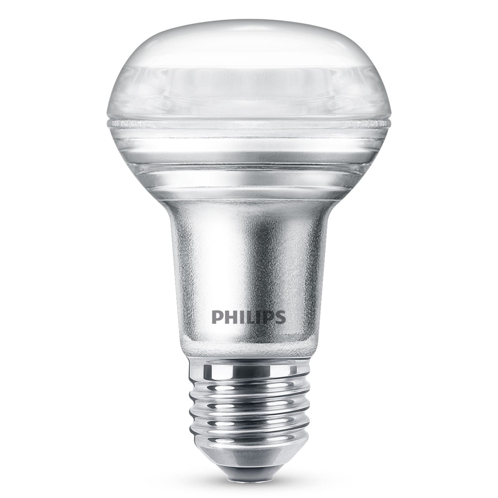 LED-reflektorpære E27 R63 4,5W 2700K 36° dimbar Philips forfra