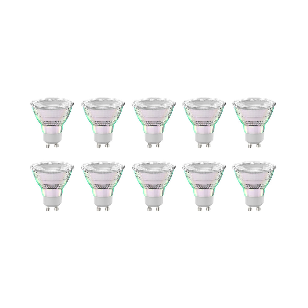 LED-reflektorpære GU10 2,5W 6500K 450lm glass 10-pack foran