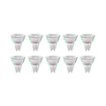 LED-reflektorpære GU10 2,5W 6500K 450lm glass 10-pack foran