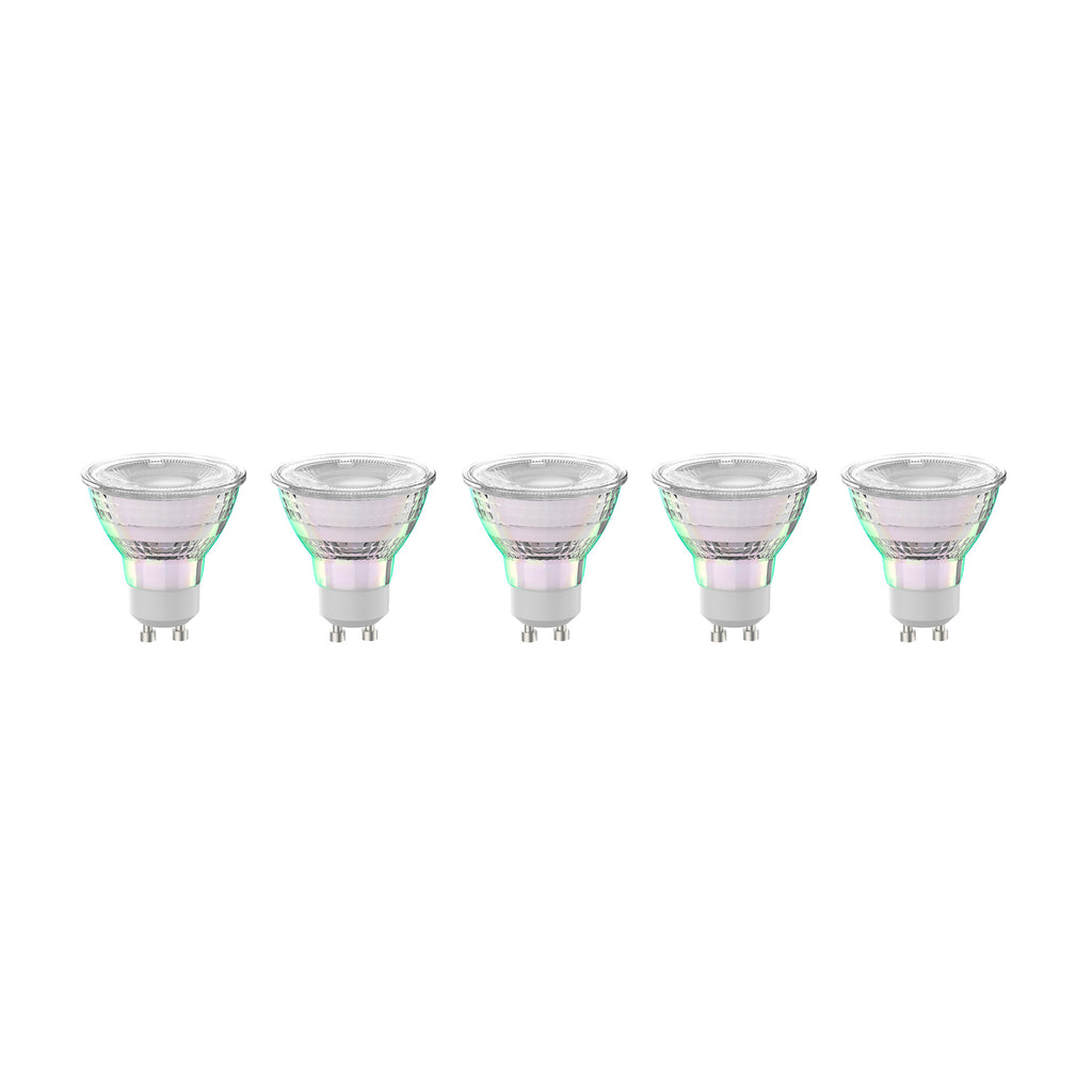 LED reflektorpære GU10 2,5W 2700K 450lm 5-pakning - Arcchio forfra