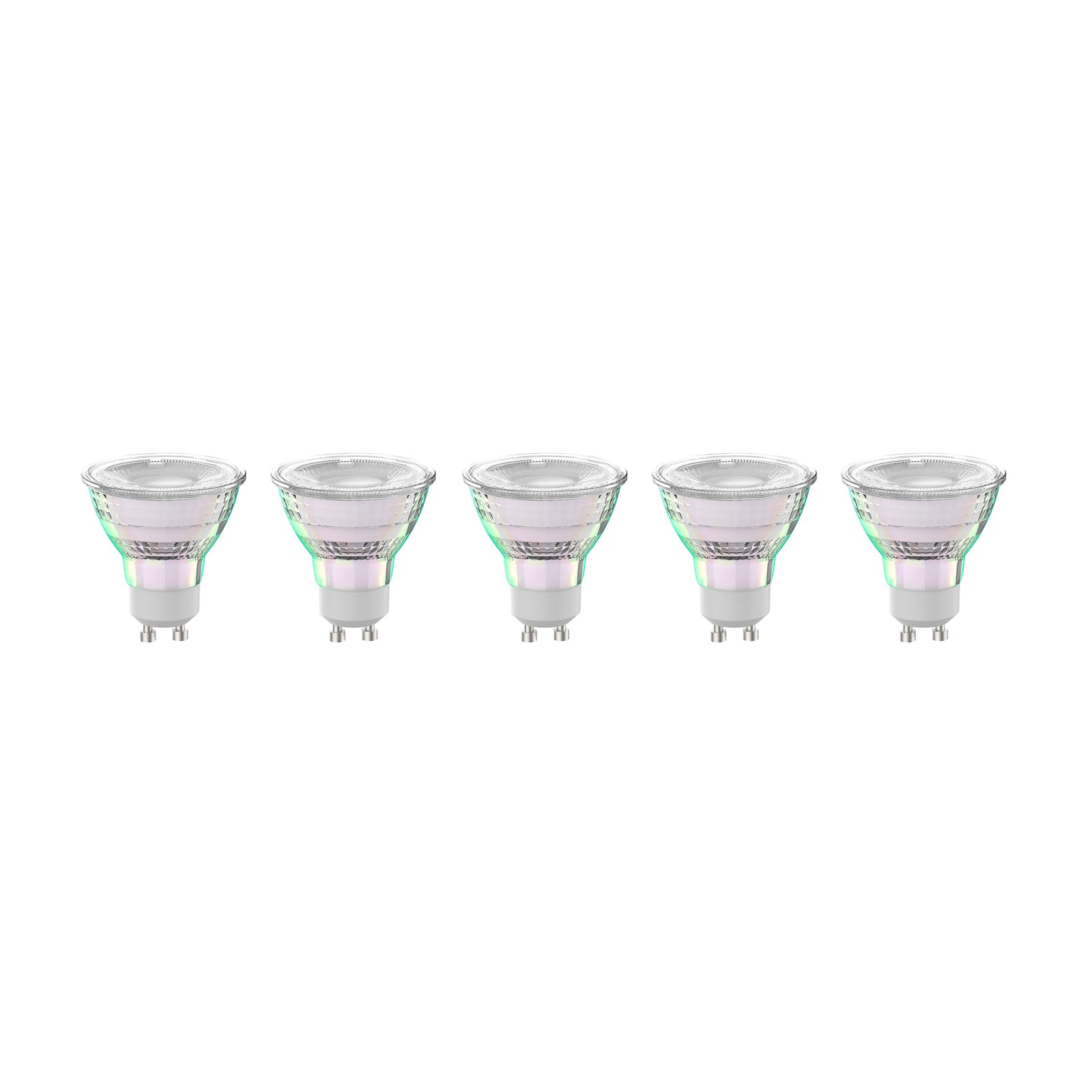 LED reflektorpære GU10 2,5W 2700K 450lm 5-pakning - Arcchio forfra