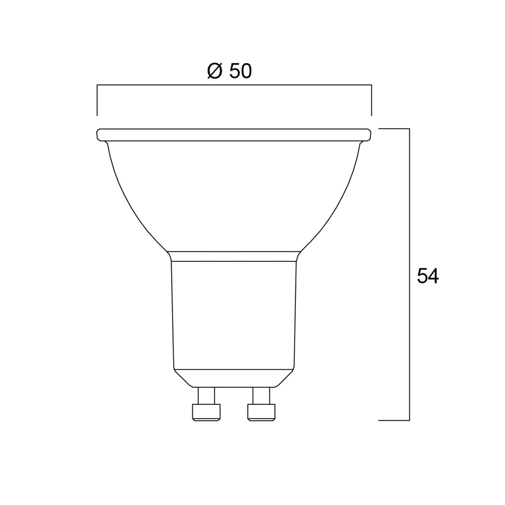 LED-reflektorpære GU10 2W 3000K 360lm klar - Sylvania nærbilde