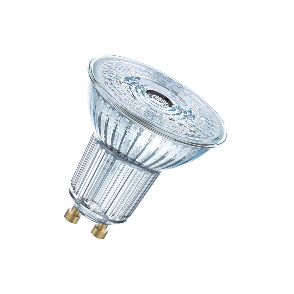 LED reflektorpære GU10 4,3W 2700K 350lm 36° 5-pack - OSRAM nærbilde av pære