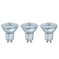 LED-reflektorpære GU10 4,3W 4000K nøytralhvit 3-pakning OSRAM forfra