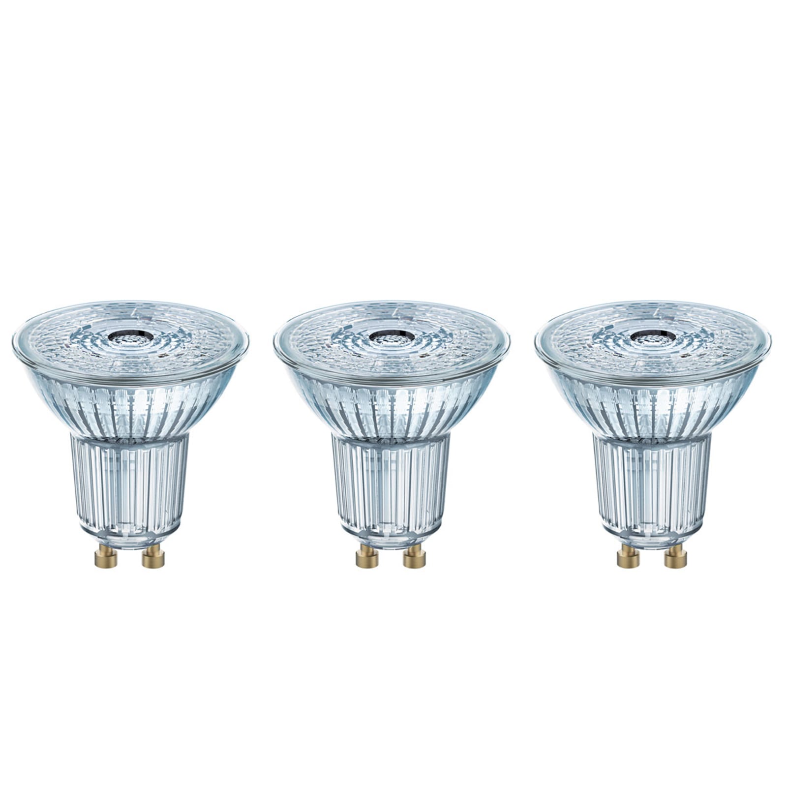 LED-reflektorpære GU10 4,3W 4000K nøytralhvit 3-pakning OSRAM forfra