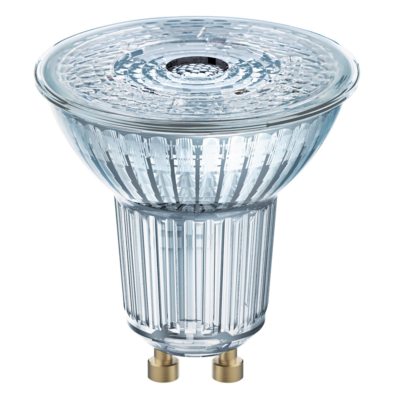 Bakside av LED-reflektorpære GU10 4,3W 4000K nøytralhvit 3-pakning OSRAM