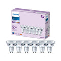 LED reflektorpære GU10 4,6W 4000K 390lm 36° 6-pakning - Philips forfra