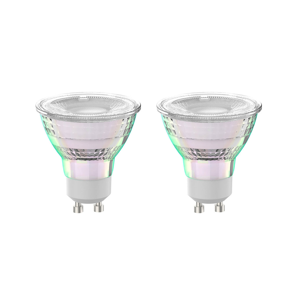 LED reflektorpære GU10 4,7W 2700K 850 lm glass 2-pk - Arcchio forfra