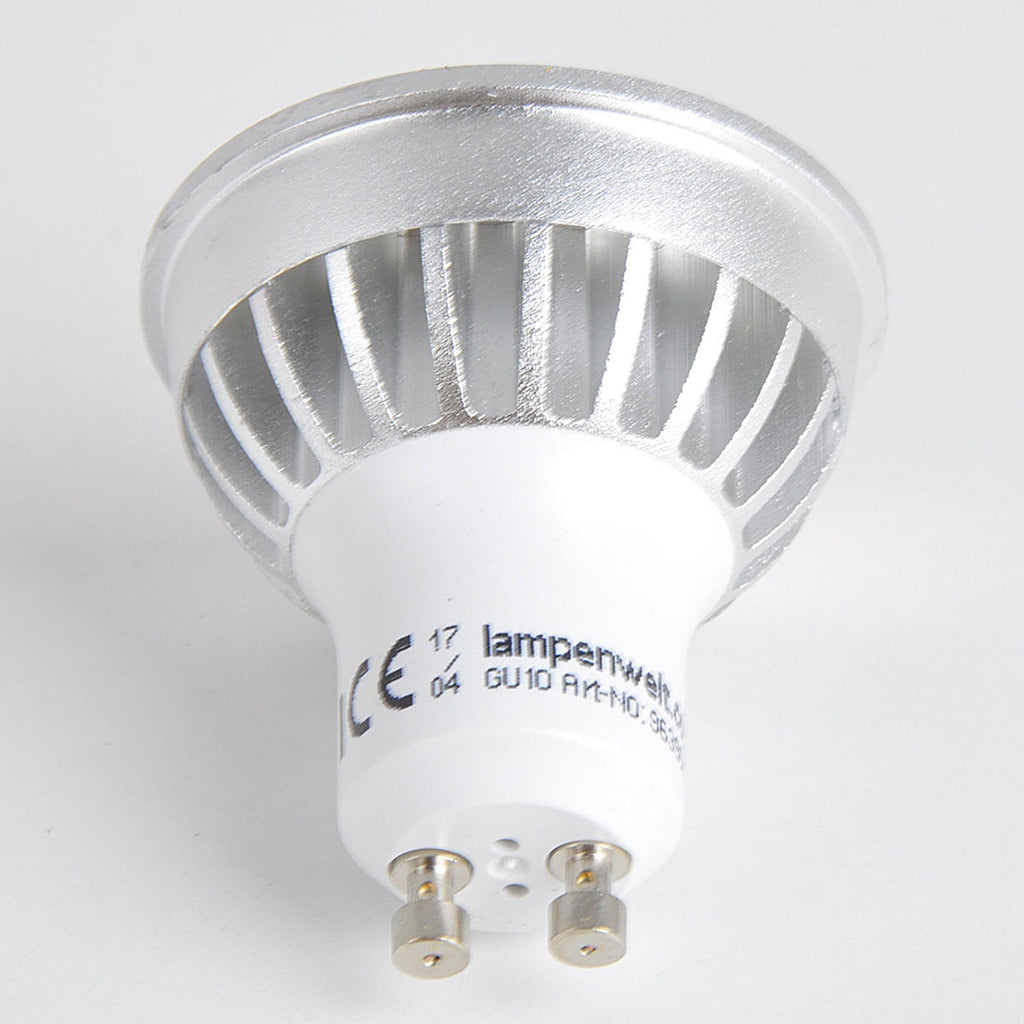 LED reflektorpære GU10 5W 3000K 420lm 55° klar 10-pakning - Lindby bakside