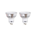 LED reflektorpære GU10 5W 3000K 55° klar 2-pakning - Lindby forfra