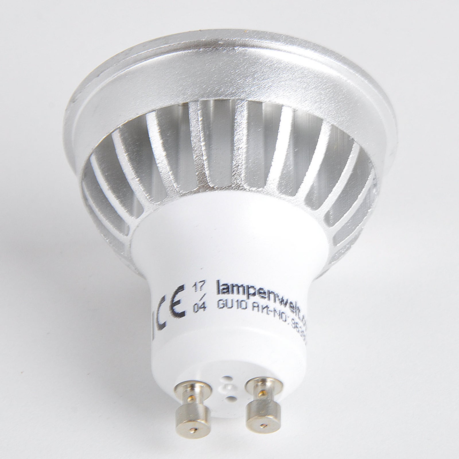 LED reflektorpære GU10 5W 3000K 55° klar 2-pakning - Lindby bakside