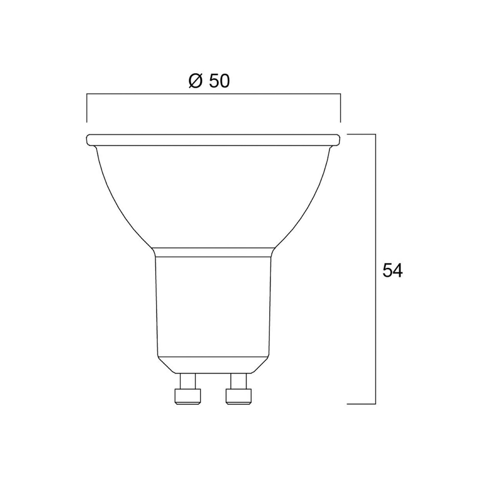 LED-reflektorpære GU10 5W 6500K dimbar klar glass 36° - Sylvania nærbilde