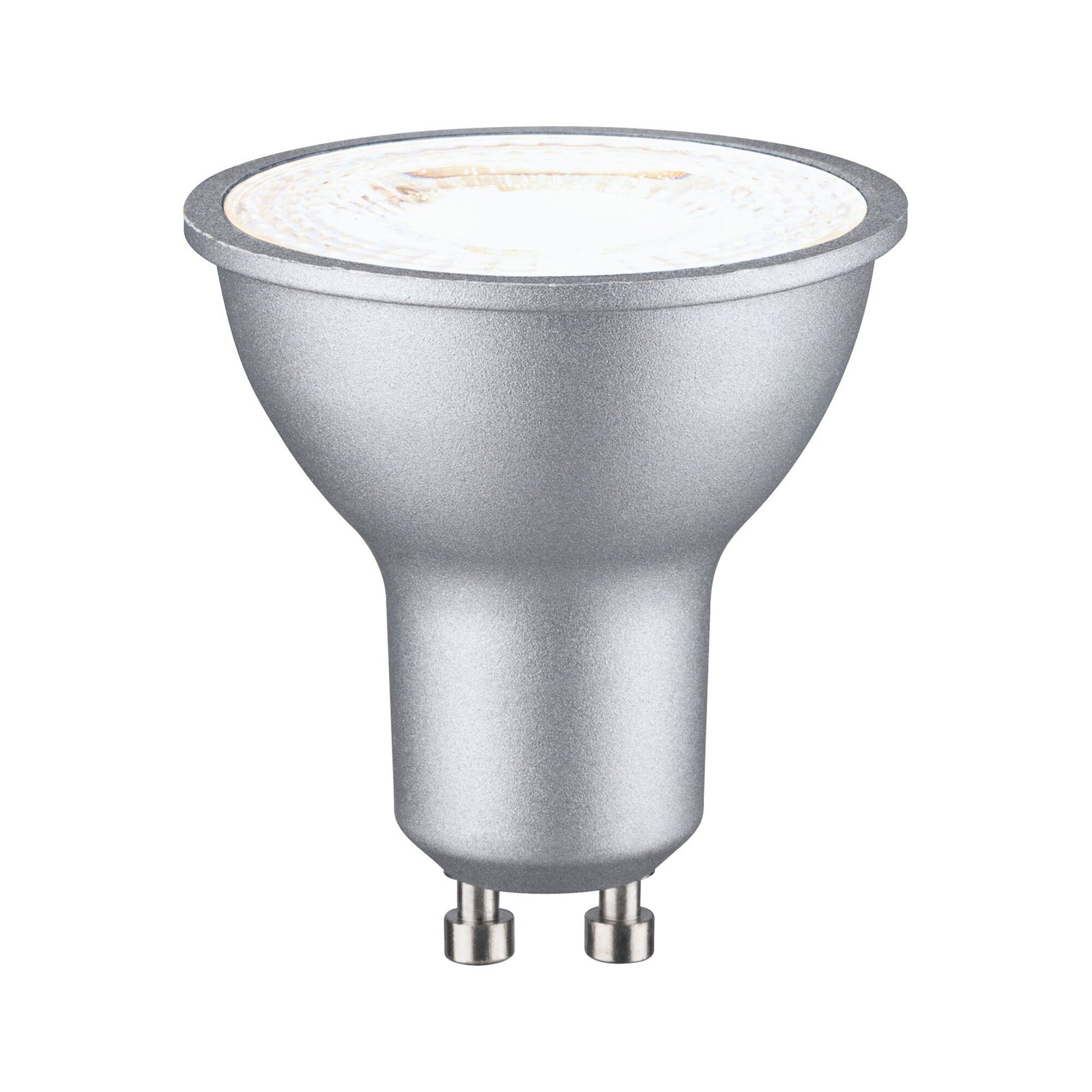 LED-reflektorpære GU10 8W 4000K dimbar matt krom detalj