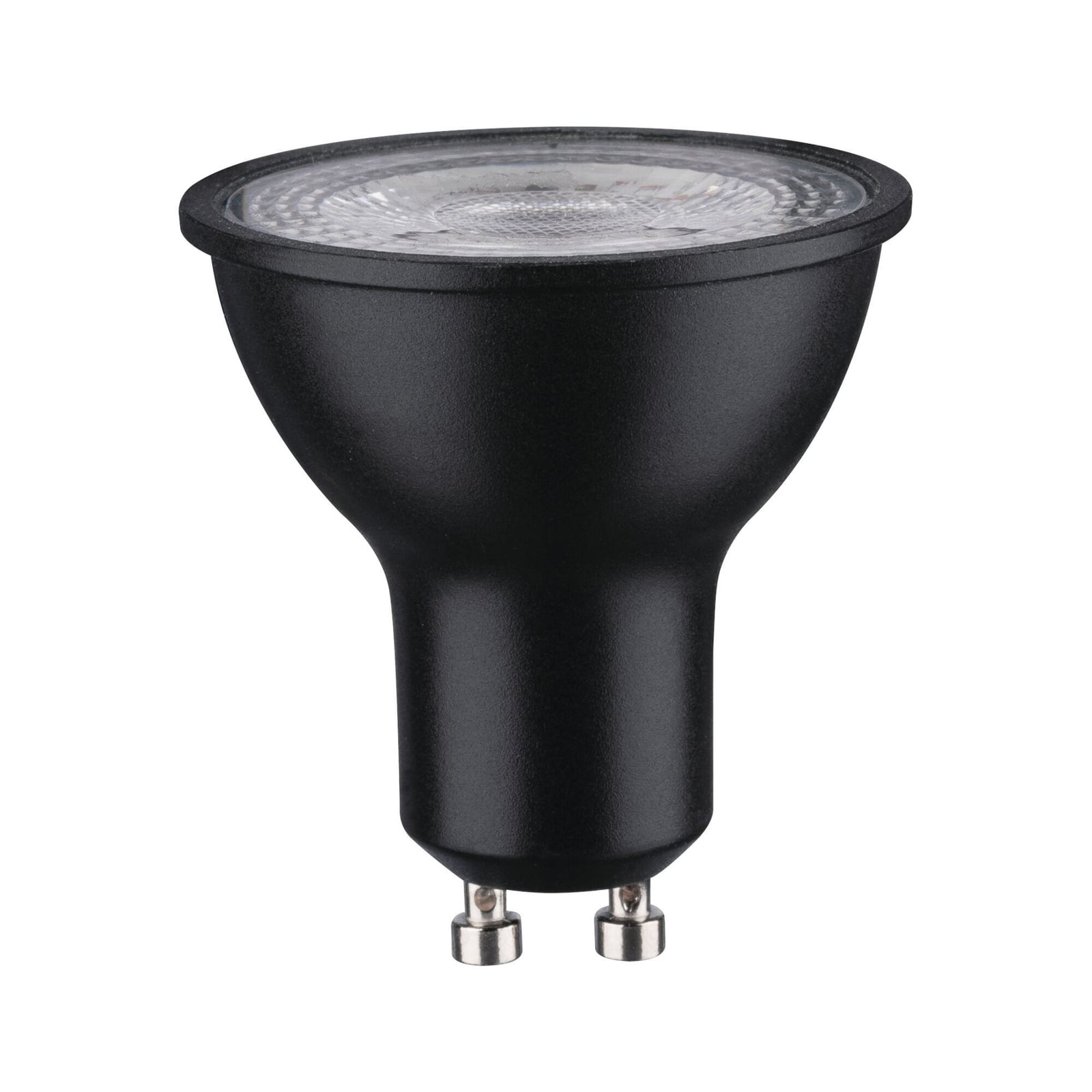LED reflektorpære GU10 8W 750lm 4000K dimbar svart - Paulmann forfra