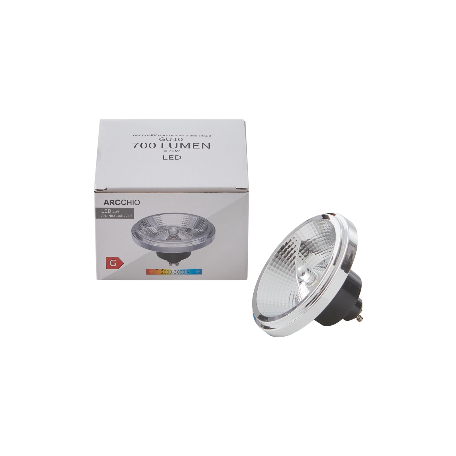 LED reflektorpære GU10 ES111 11W dim-to-warm 3000K - Arcchio detalj nærbilde