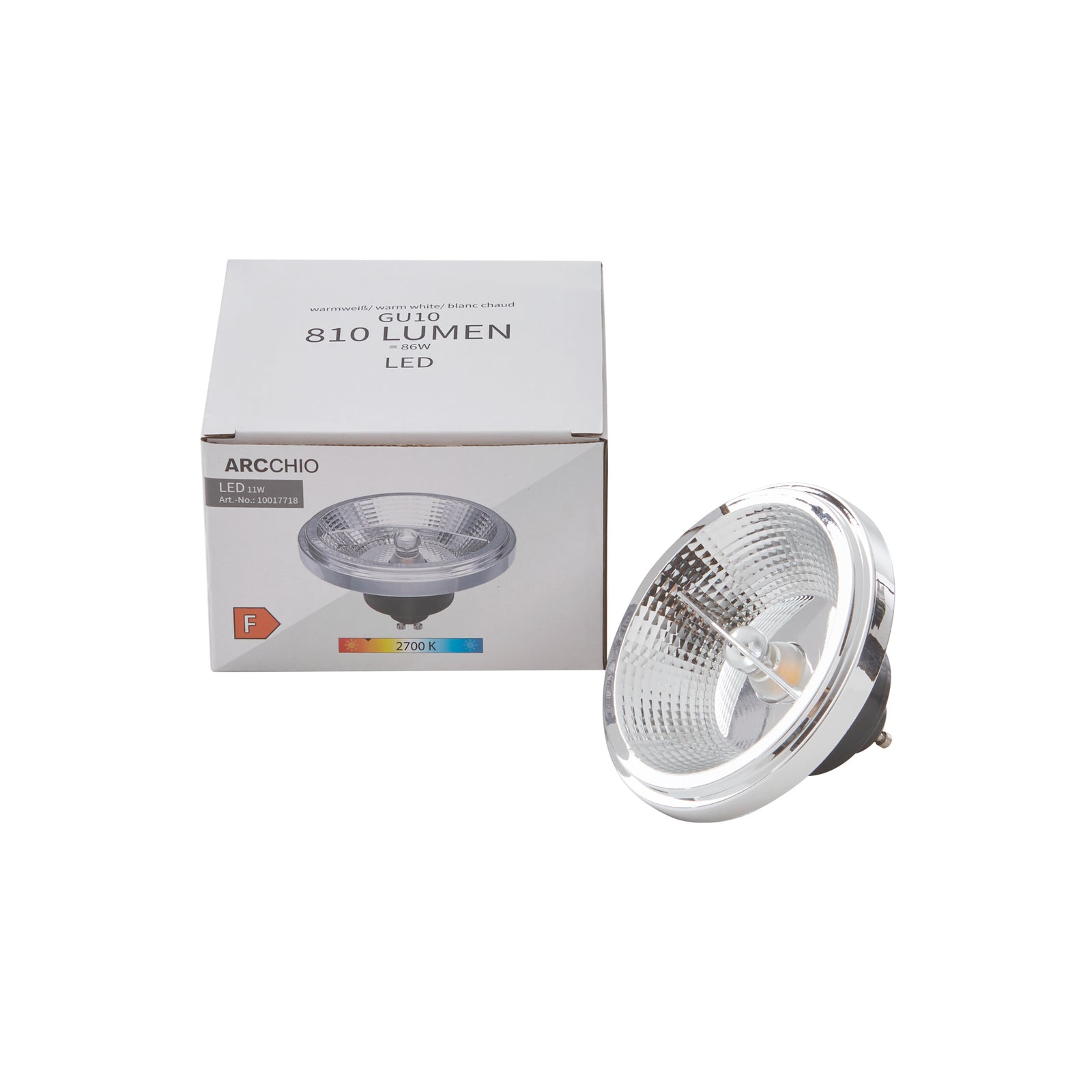 LED reflektorpære GU10 ES111 11W dimbar 2700K - Arcchio installasjon