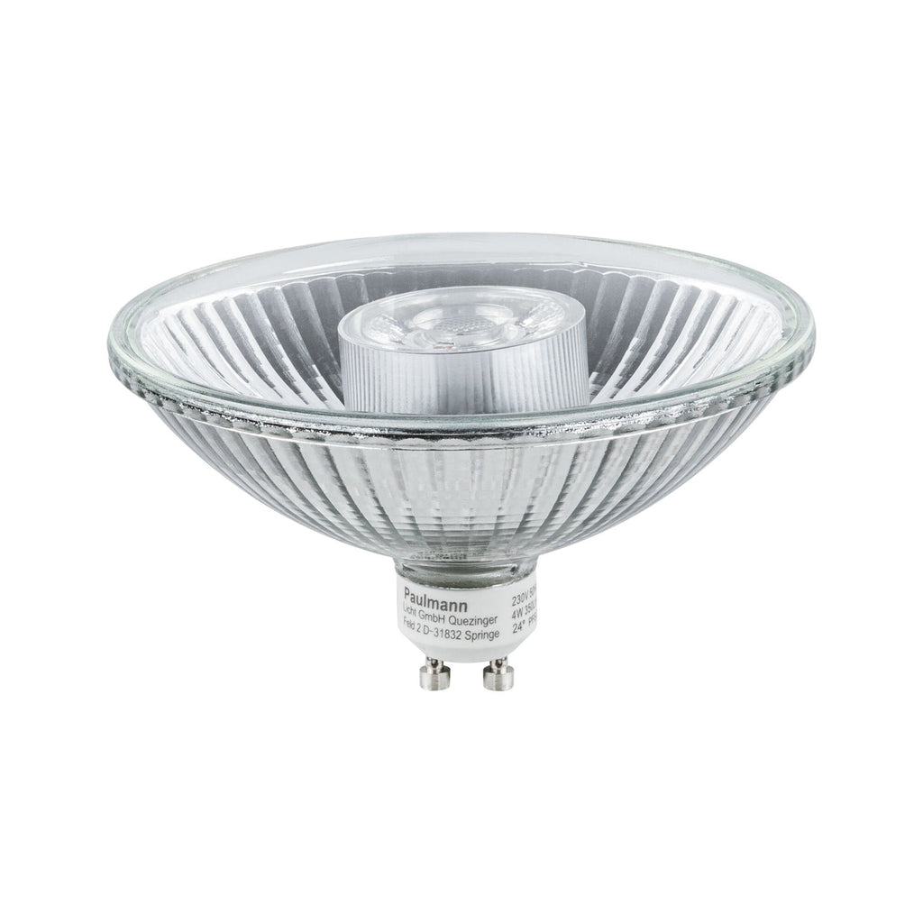 LED reflektorpære GU10 QPAR111 4W 2700K 350lm 24° - Paulmann forfra
