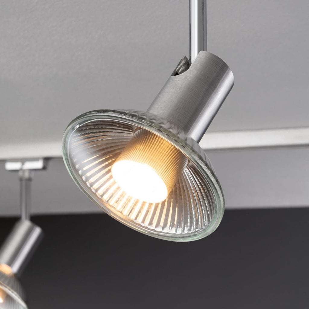 Montert LED reflektorpære GU10 QPAR111 4W 2700K 350lm 24° - Paulmann i tak