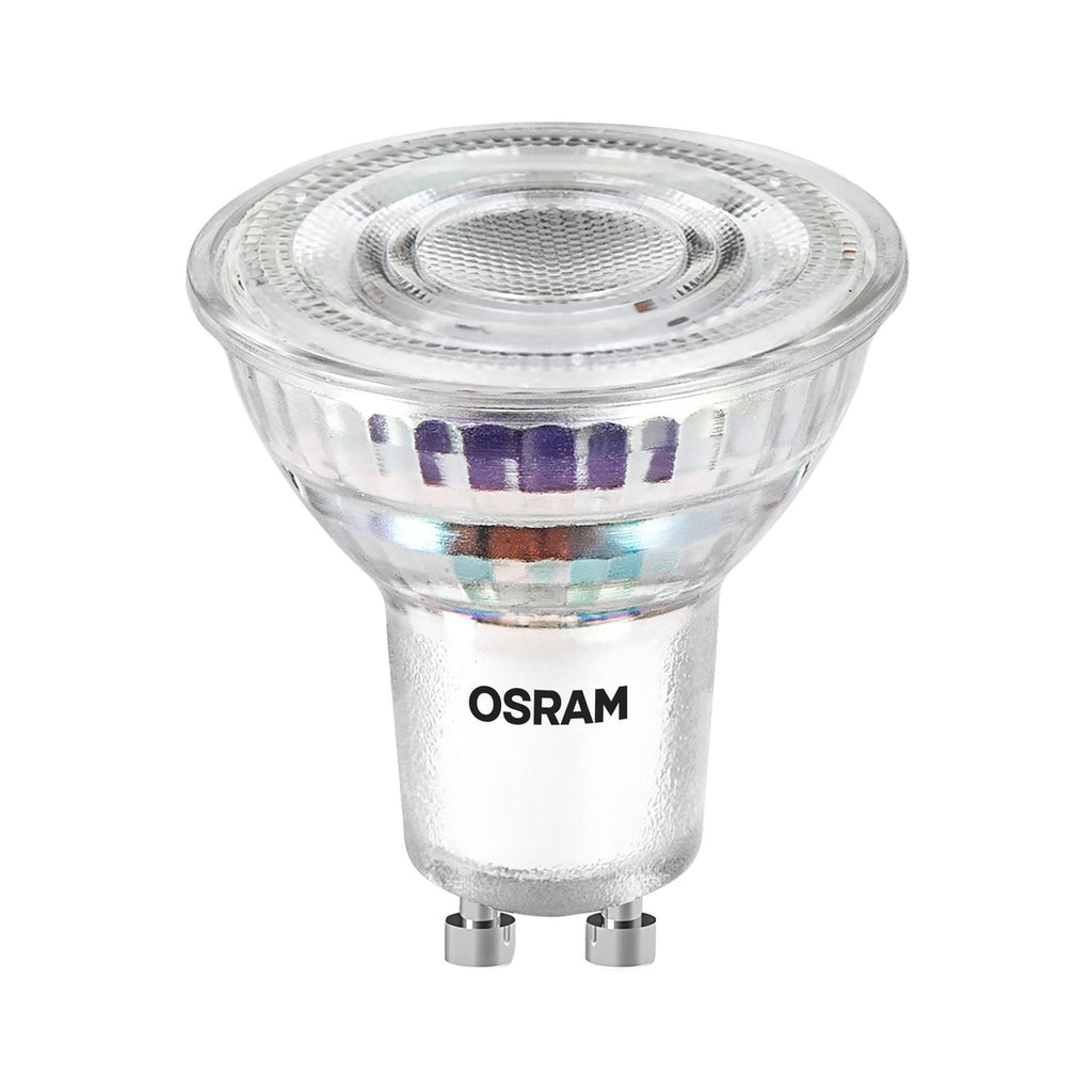 LED reflektorpære PAR16 GU10 1,4W 2700K 36° klar OSRAM forfra